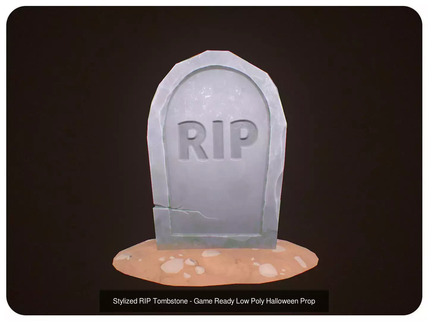 Stylized Halloween Props Pack 3D Model Collection_6