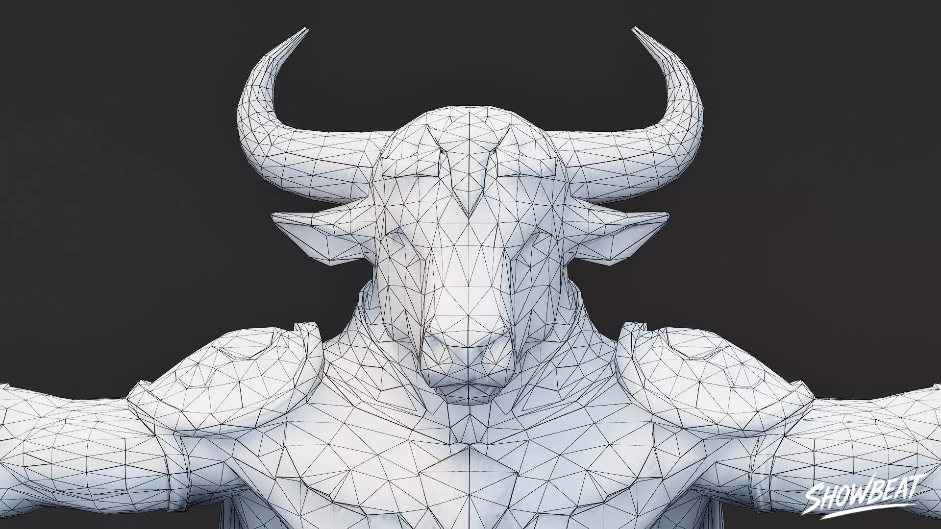 Complete Minotaur T-Pose Pack Low-poly 3D model_31