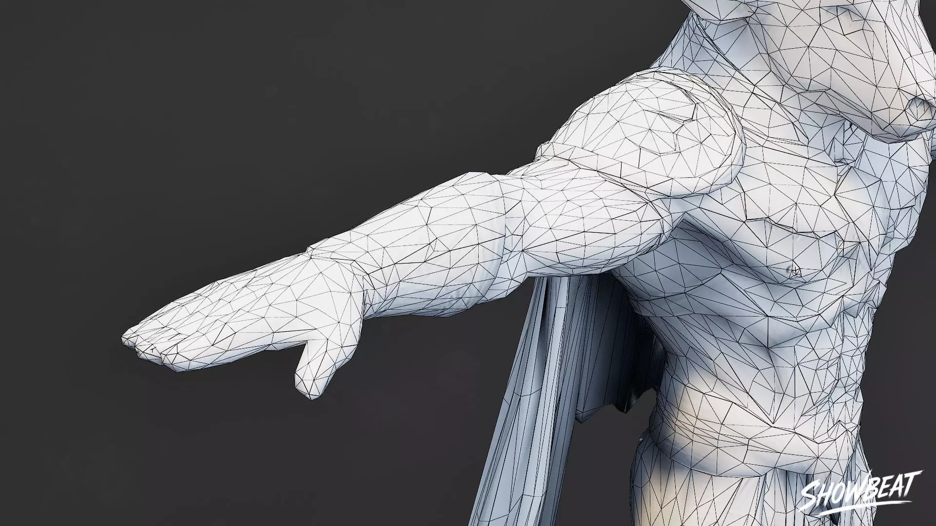 Complete Minotaur T-Pose Pack Low-poly 3D model_33