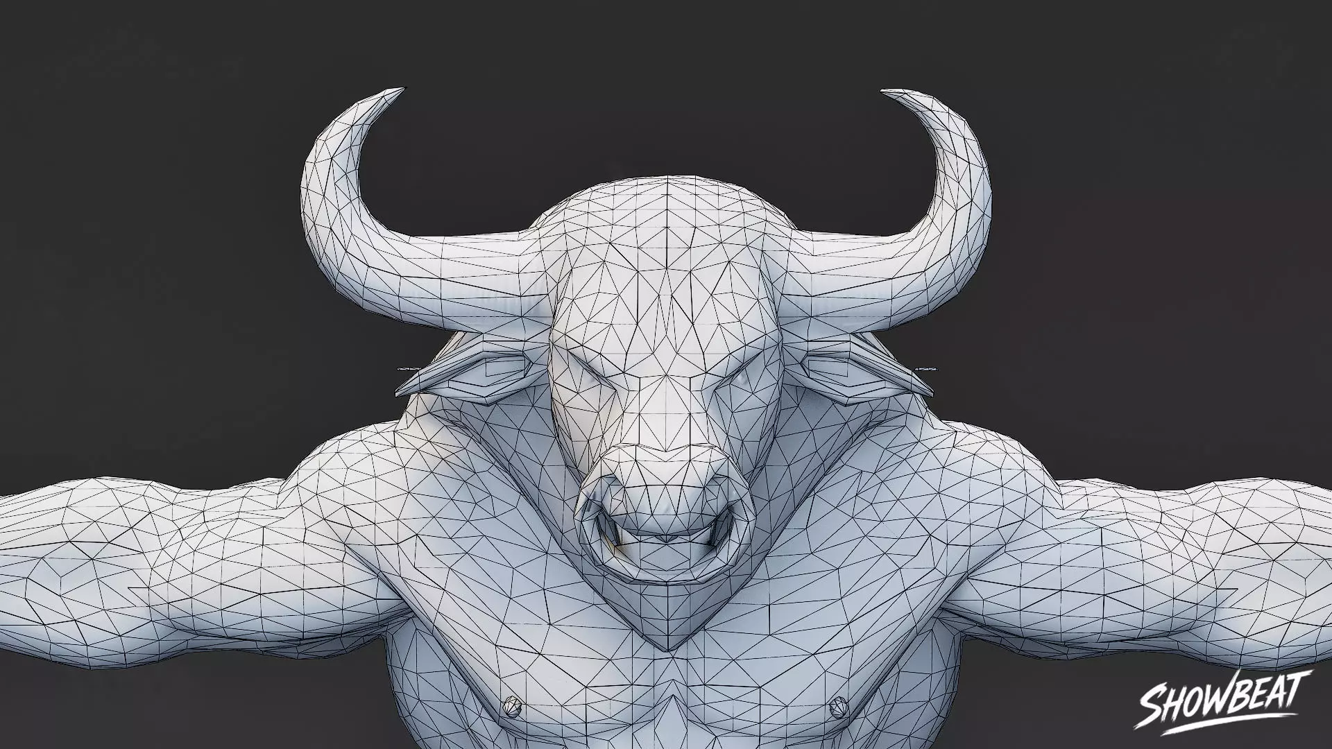 Complete Minotaur T-Pose Pack Low-poly 3D model_30