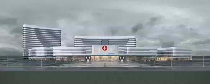 hospital building with 