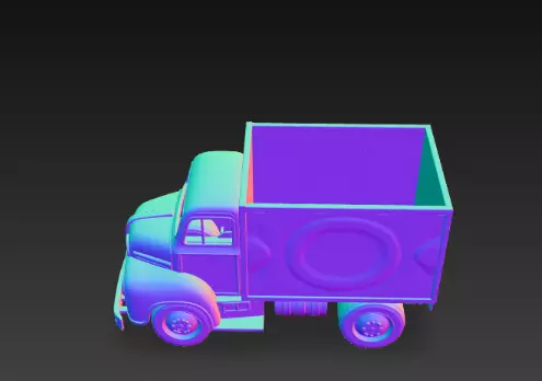 3D Christmas Truck with Gifts Scene 3D print model_13