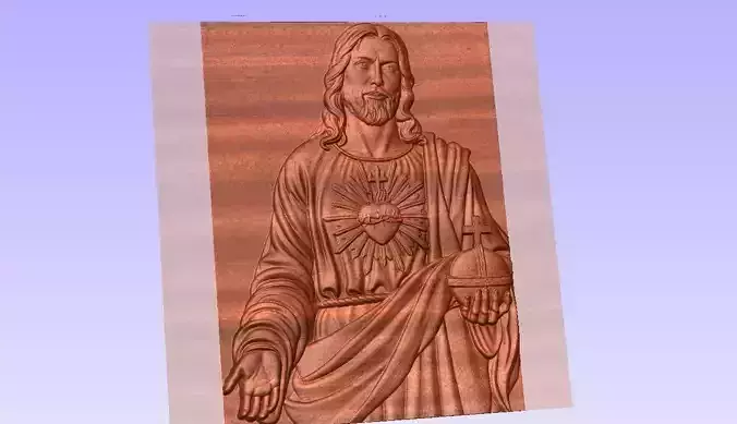 Christ King depthmap cnc router and laser 3d engraving