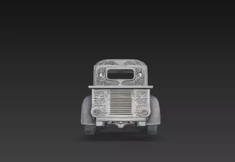 3D Festive Truck Christmas Decoration 3D print model_4