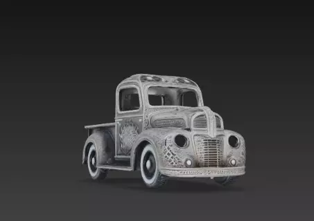 3D Festive Truck Christmas Decoration 3D print model_8