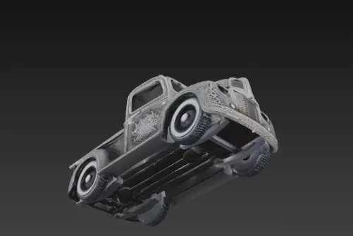 3D Festive Truck Christmas Decoration 3D print model_16