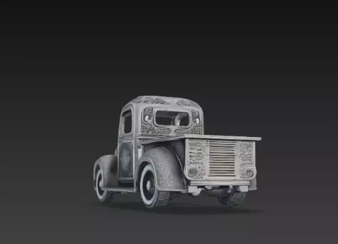 3D Festive Truck Christmas Decoration 3D print model_5