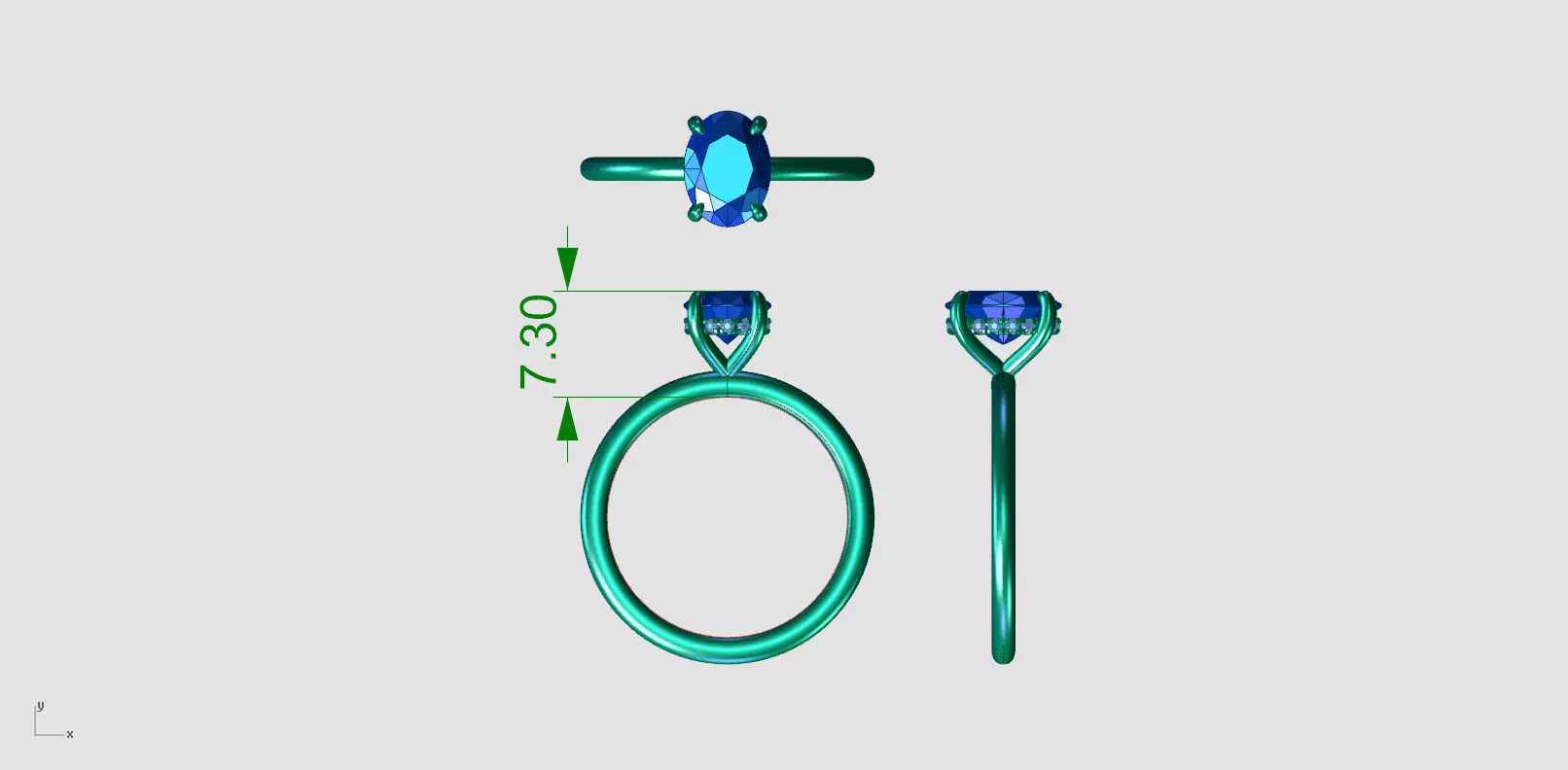 ZAB001A OVAL 3D print model_10