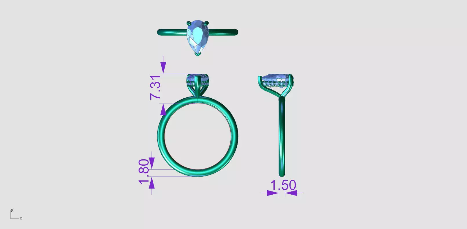 ZAB001A PEAR 3D print model_8