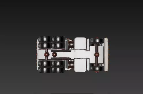 3D Winter Christmas Delivery Truck Scene 3D print model_4