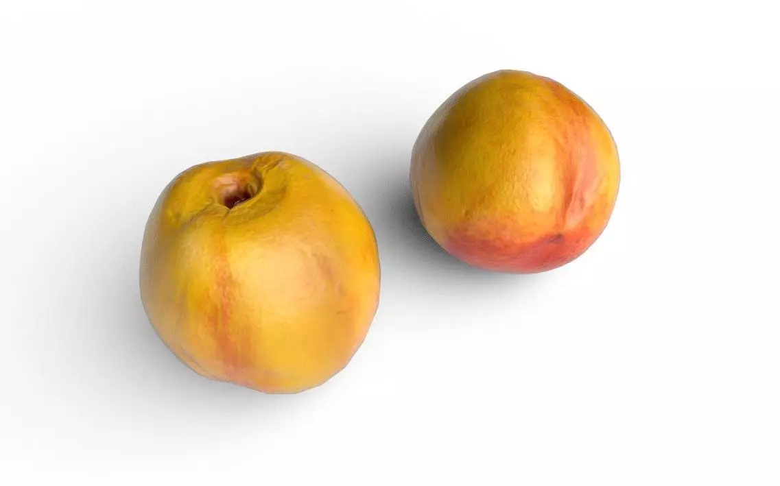 Nectarine M02 Low-poly 3D model_0