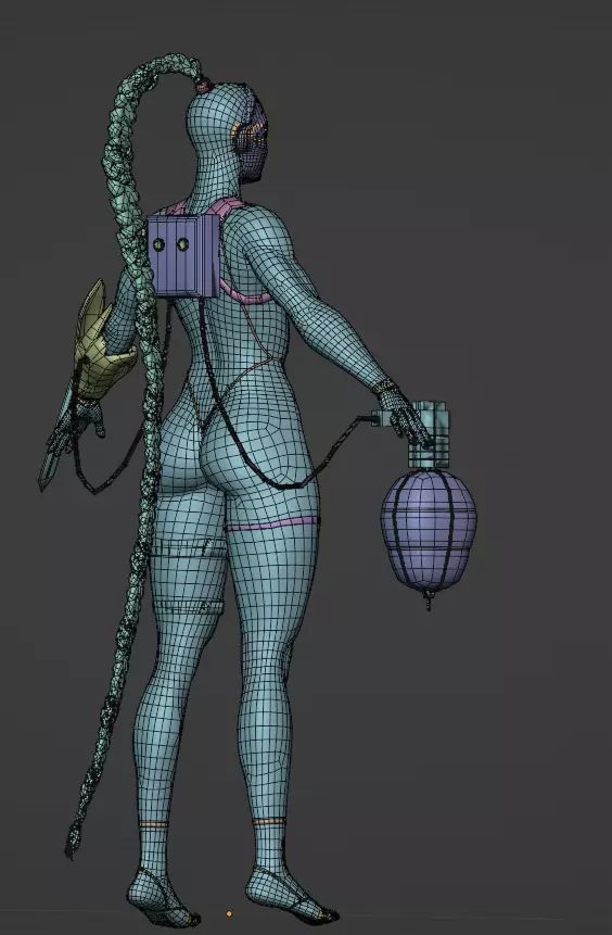 Warhammer 4k Callidus Assassin 3D model_1