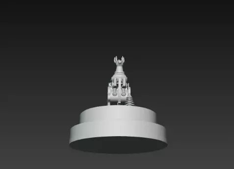 3D Santa Claus on Sleigh Christmas Display 3D print model_14