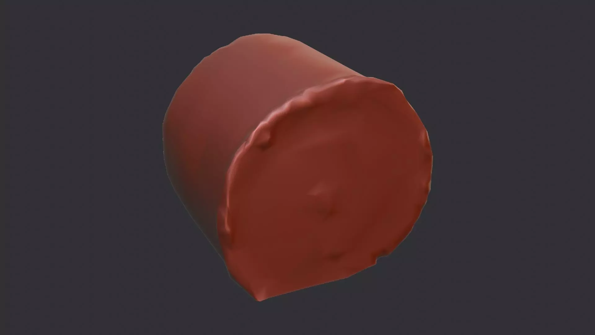 Large Round Hay Bale Low-poly 3D model_6