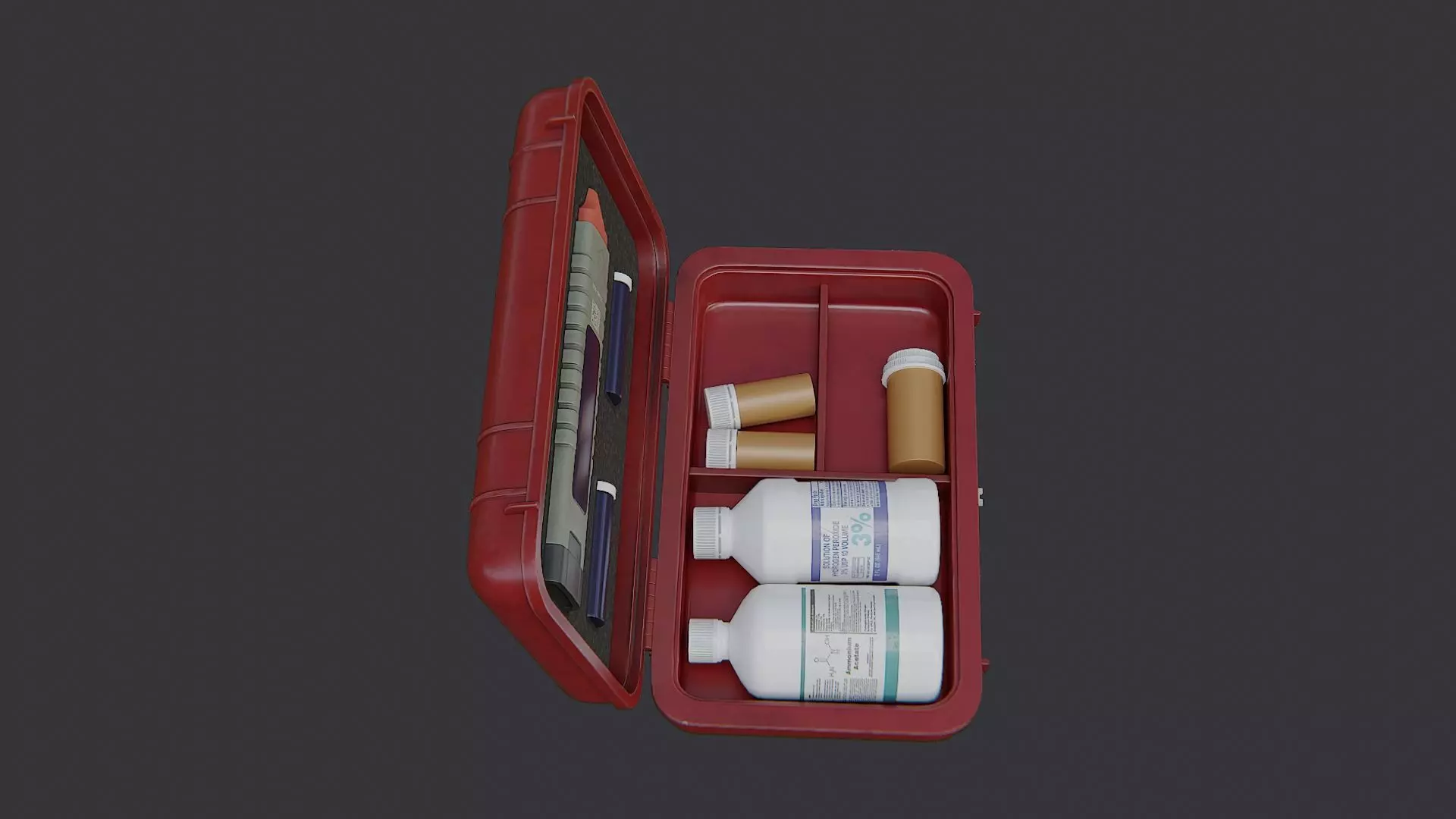 Heal Stim Syringe Kit Low-poly 3D model_4