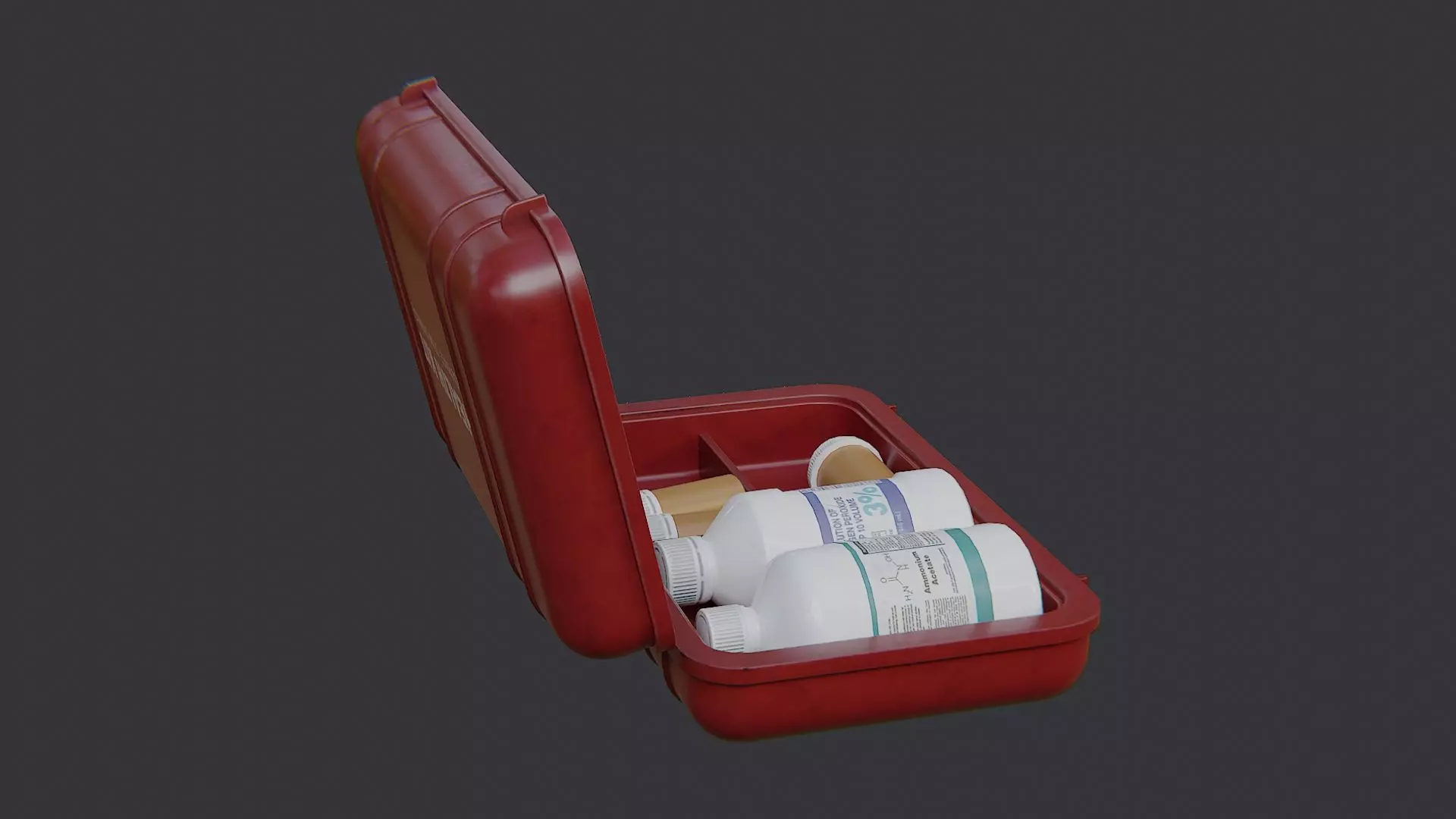 Heal Stim Syringe Kit Low-poly 3D model_0