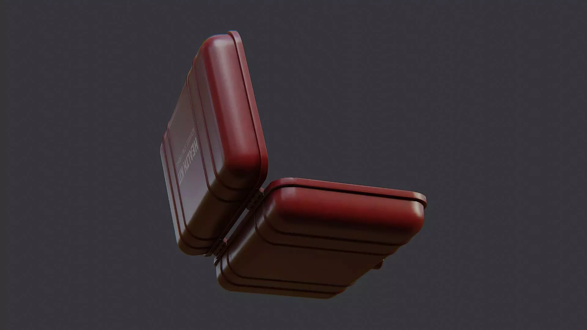 Heal Stim Syringe Kit Low-poly 3D model_5