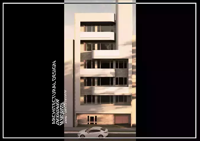 low poly 2 different  facade design