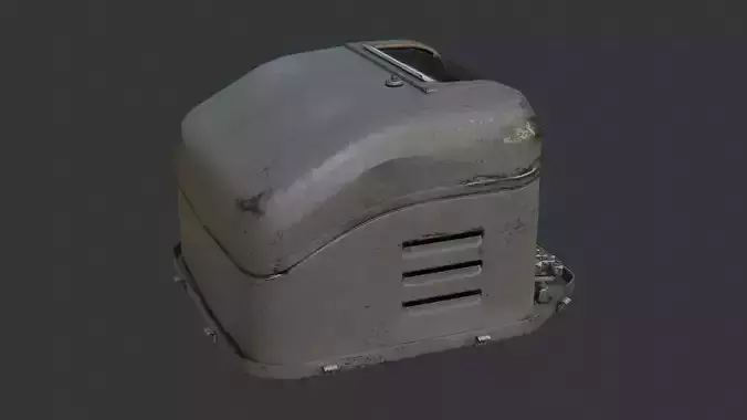 Vintage Teletypewriter Desk Console