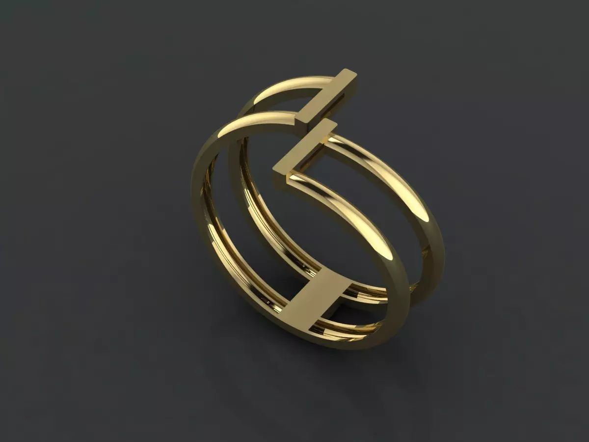 rings 3D print model_3