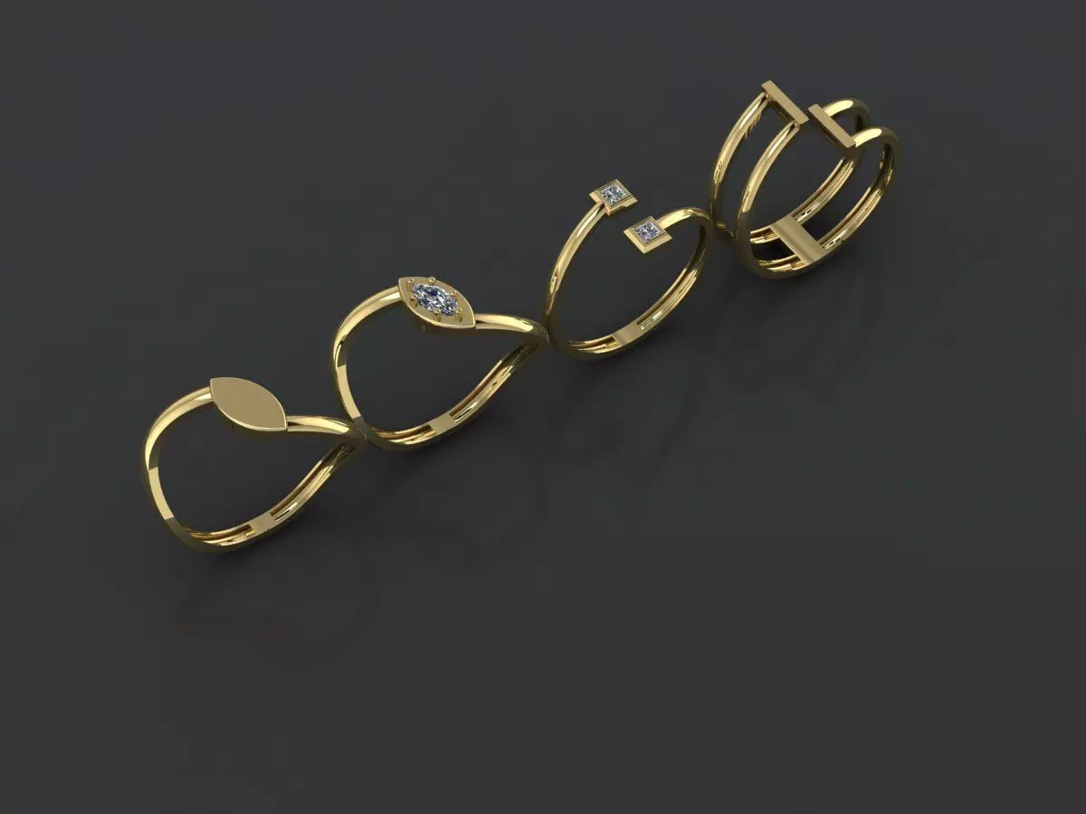 rings 3D print model_1