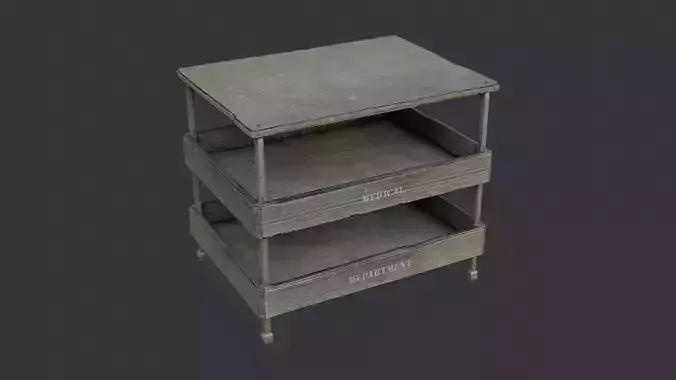 Medical Utility Cart with Shelves and Wheels