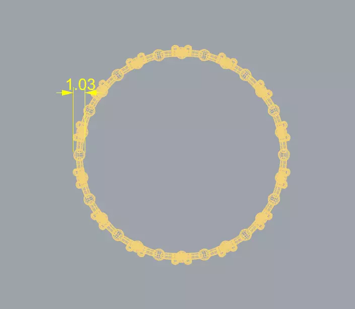 Geometric Lattice Diamond Star Ring 3D Model 3D print model_3