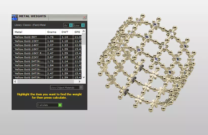 Geometric Lattice Diamond Star Ring 3D Model 3D print model_4