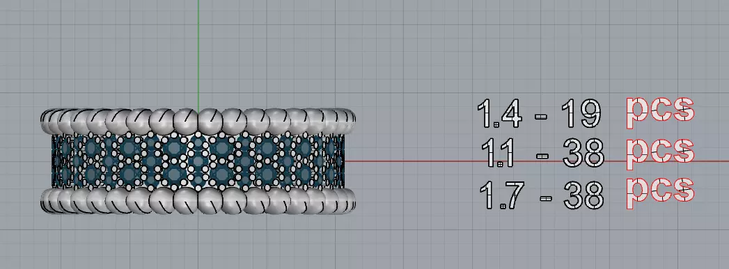 Van Cleef ring with gems 3D print model_9