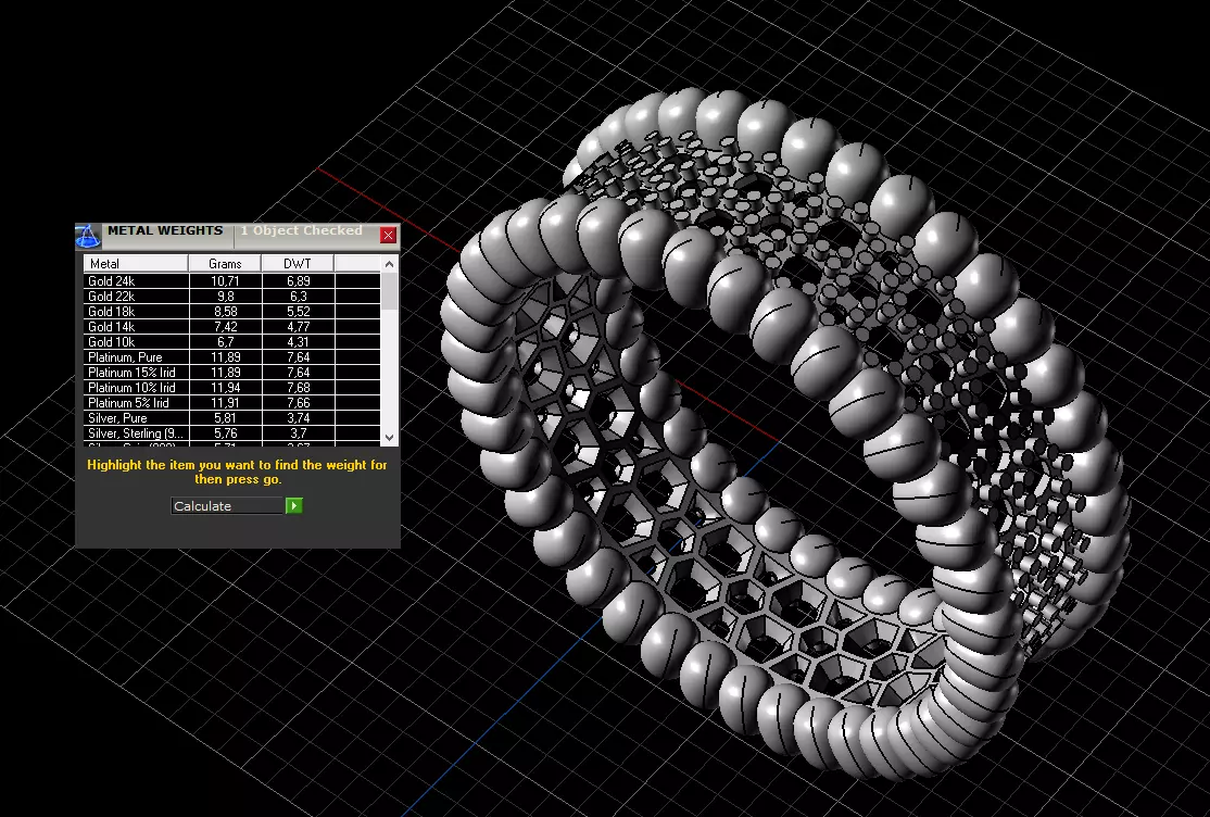 Van Cleef ring with gems 3D print model_7