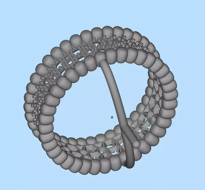 Van Cleef ring with gems 3D print model_8