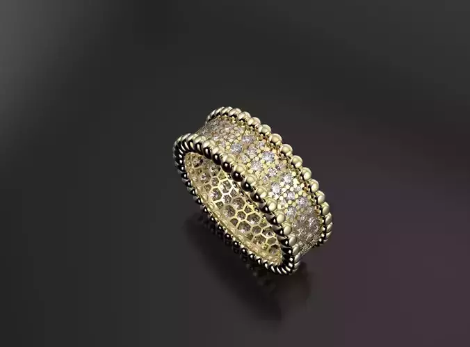 Van Cleef ring with gems