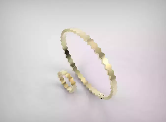 Chaumet set ring and bracelet