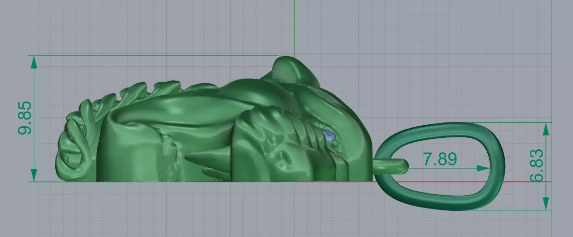 Magerit panthere pendant 3D print model_5