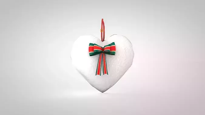 Pillow - Heart White 3D Model