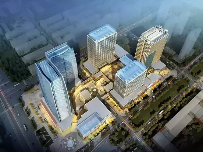 Modern CBD Mixed-Use Complex