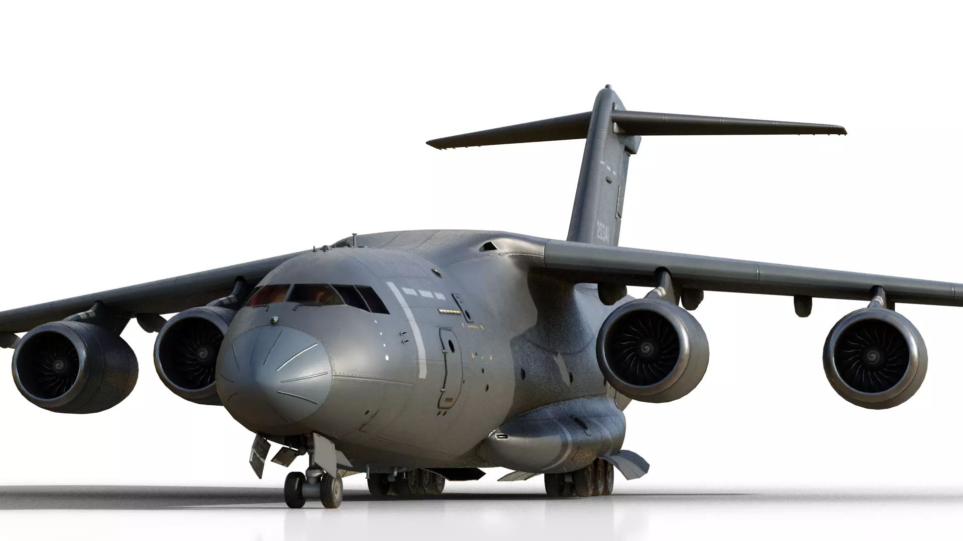 PLAAF Y-20B Transport Aircraft Xian Y20B Yun20 Yun20B 3D model_14