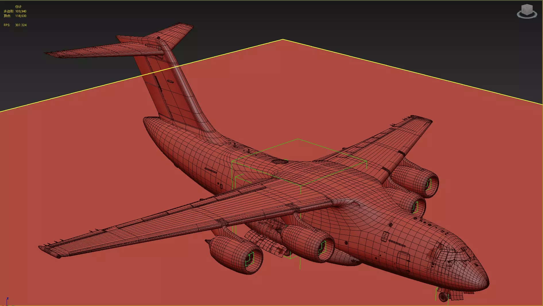 PLAAF Y-20B Transport Aircraft Xian Y20B Yun20 Yun20B 3D model_33