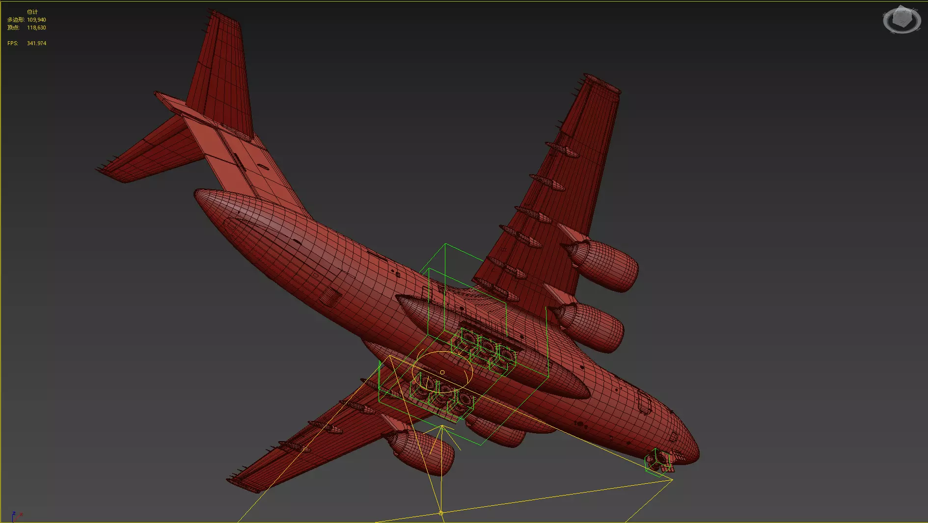 PLAAF Y-20B Transport Aircraft Xian Y20B Yun20 Yun20B 3D model_34