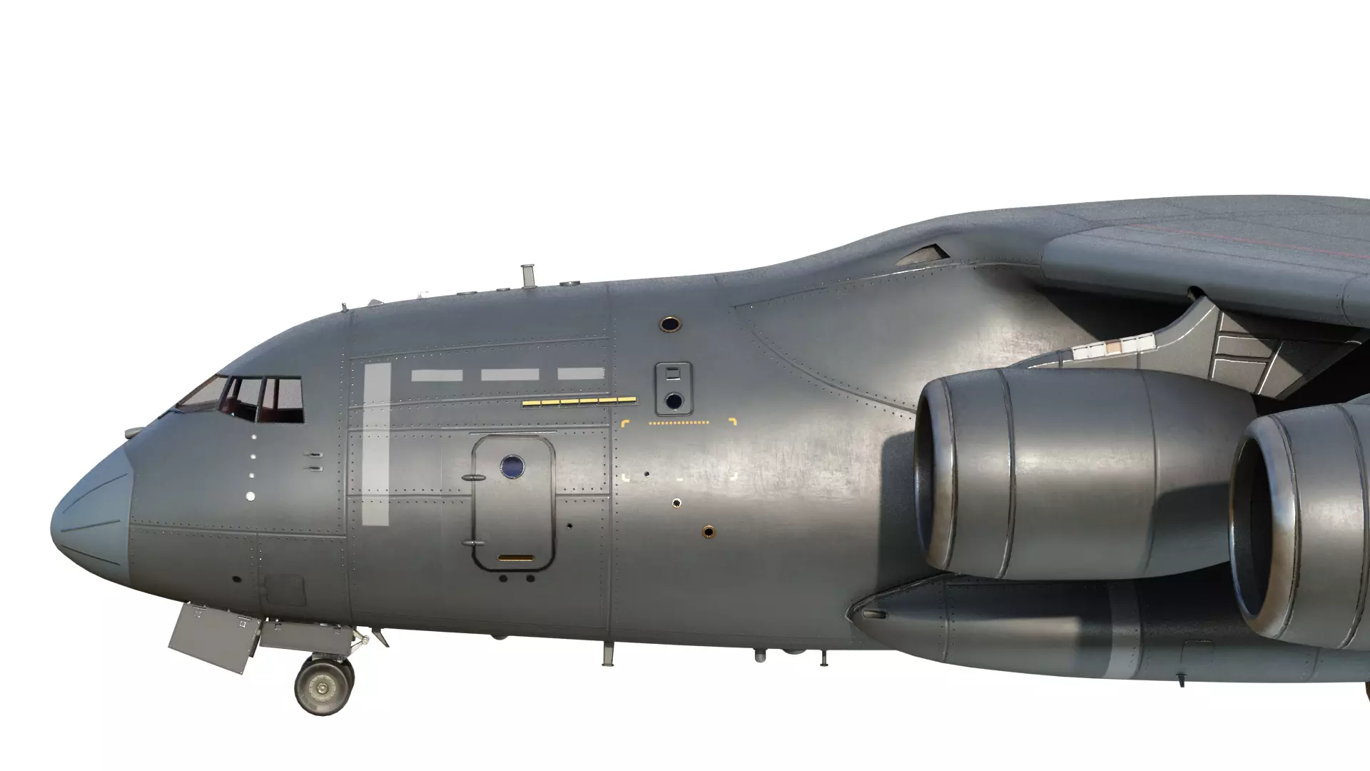 PLAAF Y-20B Transport Aircraft Xian Y20B Yun20 Yun20B 3D model_8