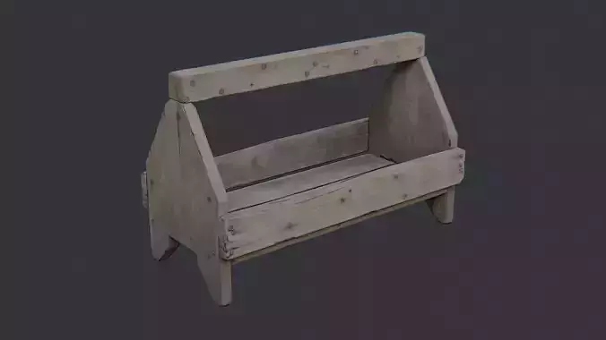 Rustic Wooden Toolbox