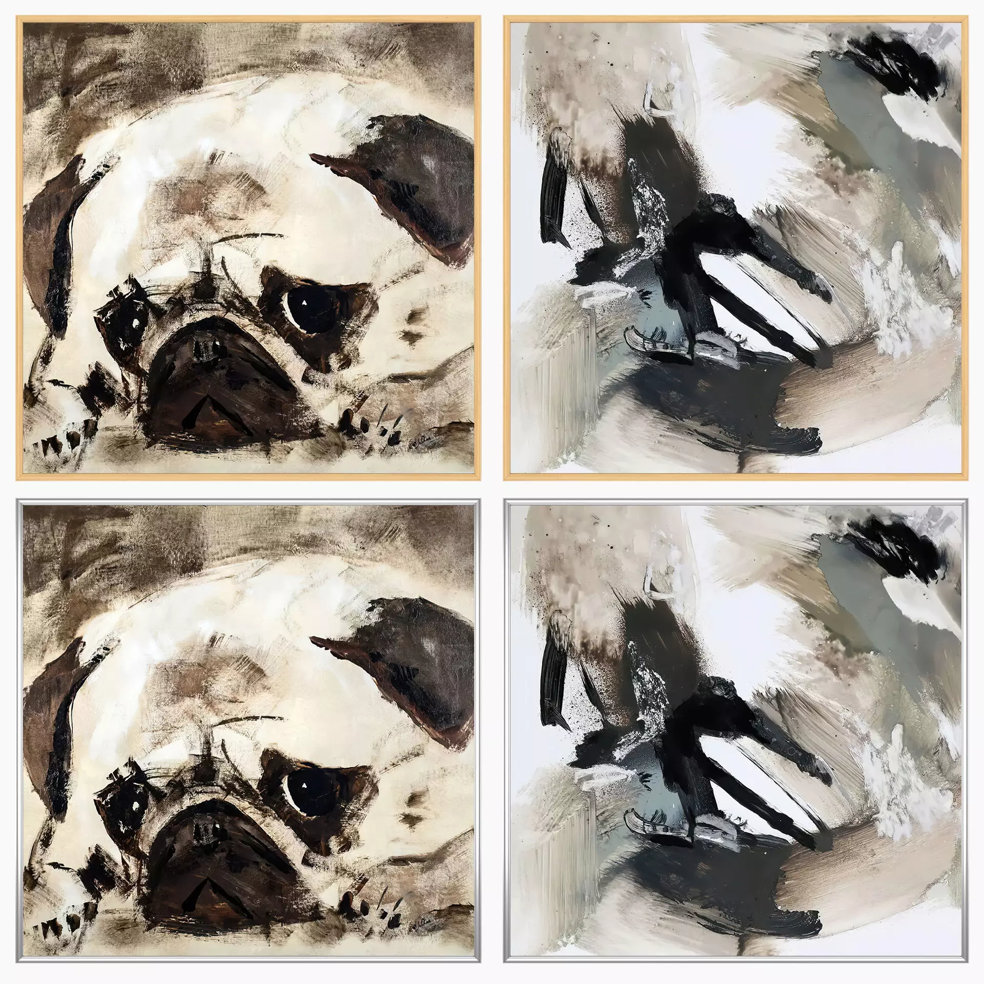 Wall Art Set 4396 3D model_2