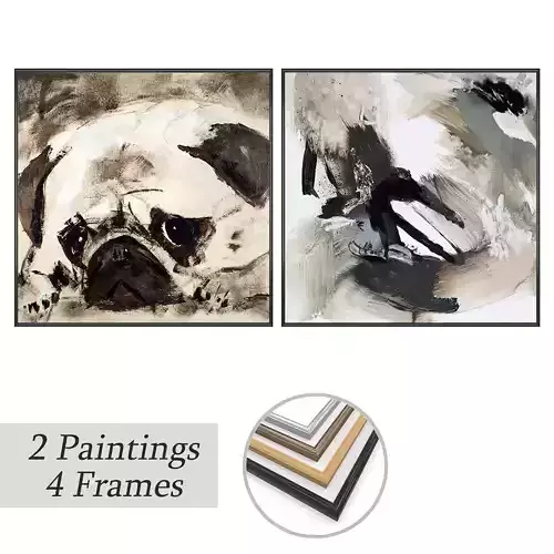 Wall Art Set 4396 3D model