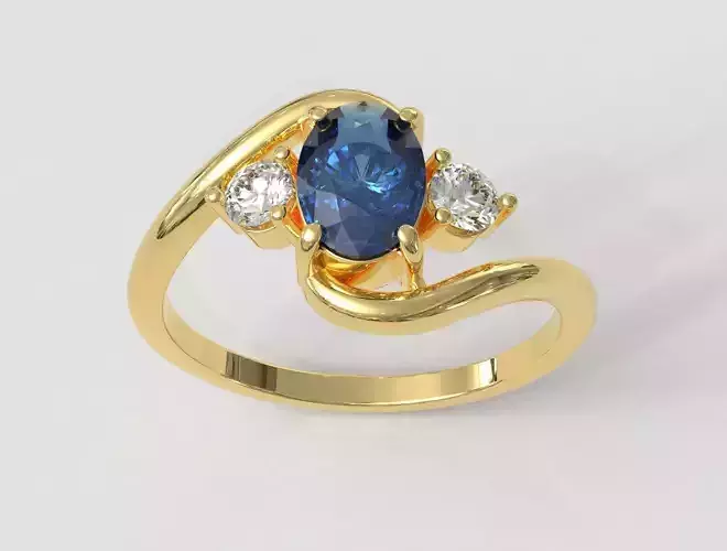 3 Stone Classic Ring