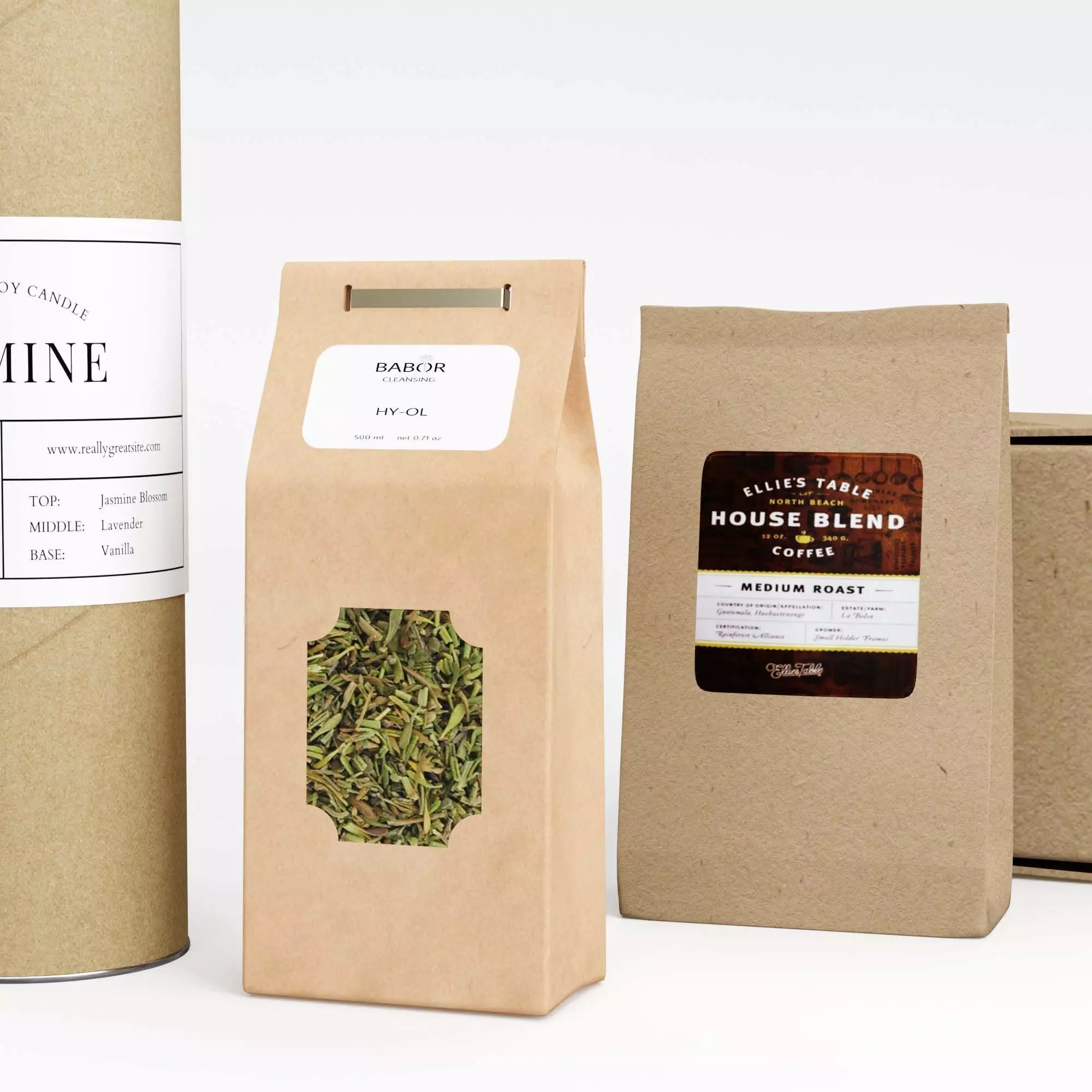 Paper Food Box Packaging Mockup 3D model_3