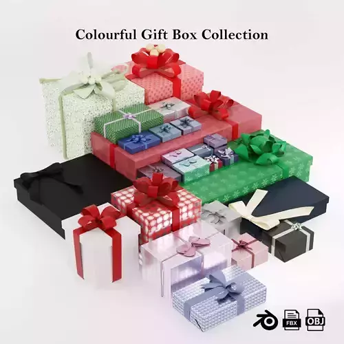 Colourful gift box