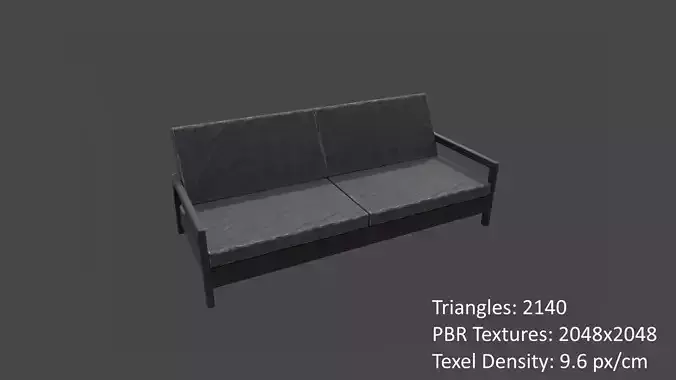 Wood Sofa with cushion