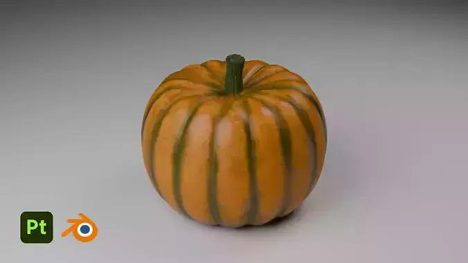 High Poly Pumpkin 