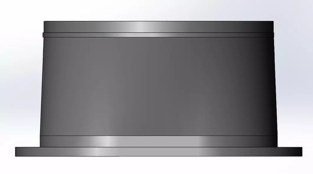 Kartcross Engine Air Intake Adapter 100mm Hose Connector 3D model_2