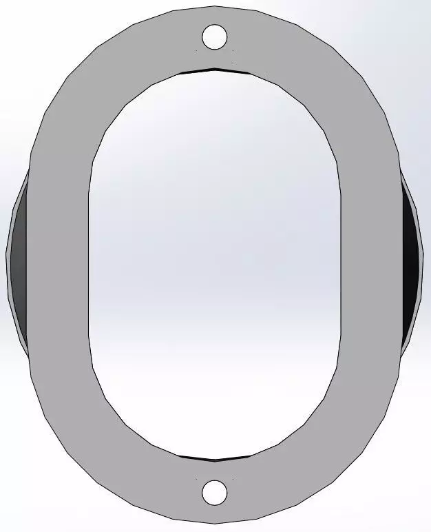 Kartcross Engine Air Intake Adapter 100mm Hose Connector 3D model_4